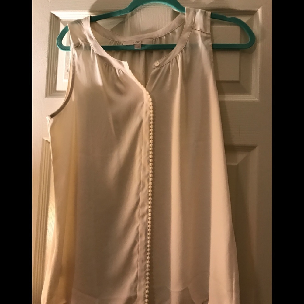 Cream Loft blouse